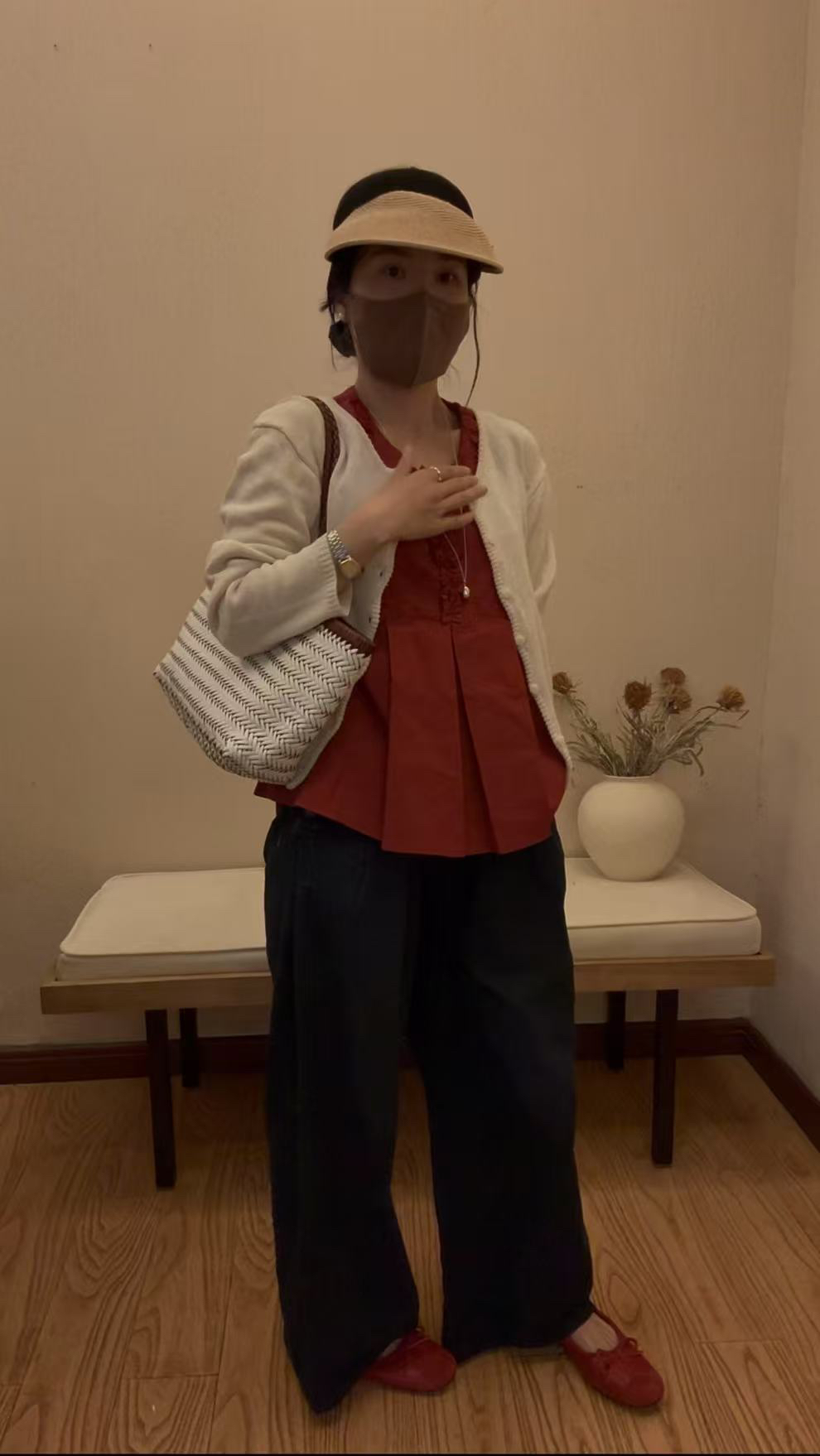 韩系穿搭气质开衫背心春夏必备