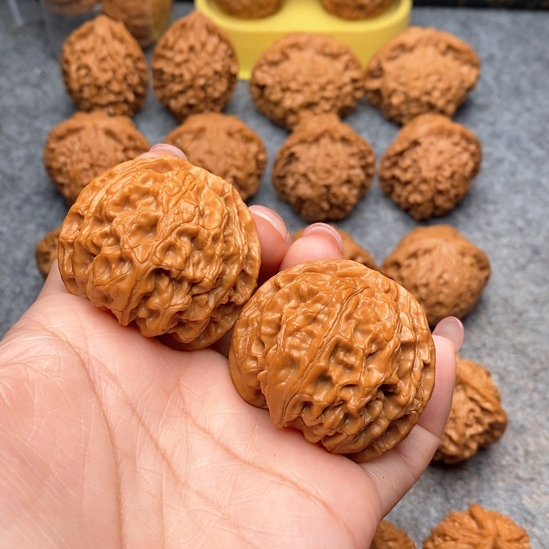 文玩核桃把件精品天花板苹果42.5全品