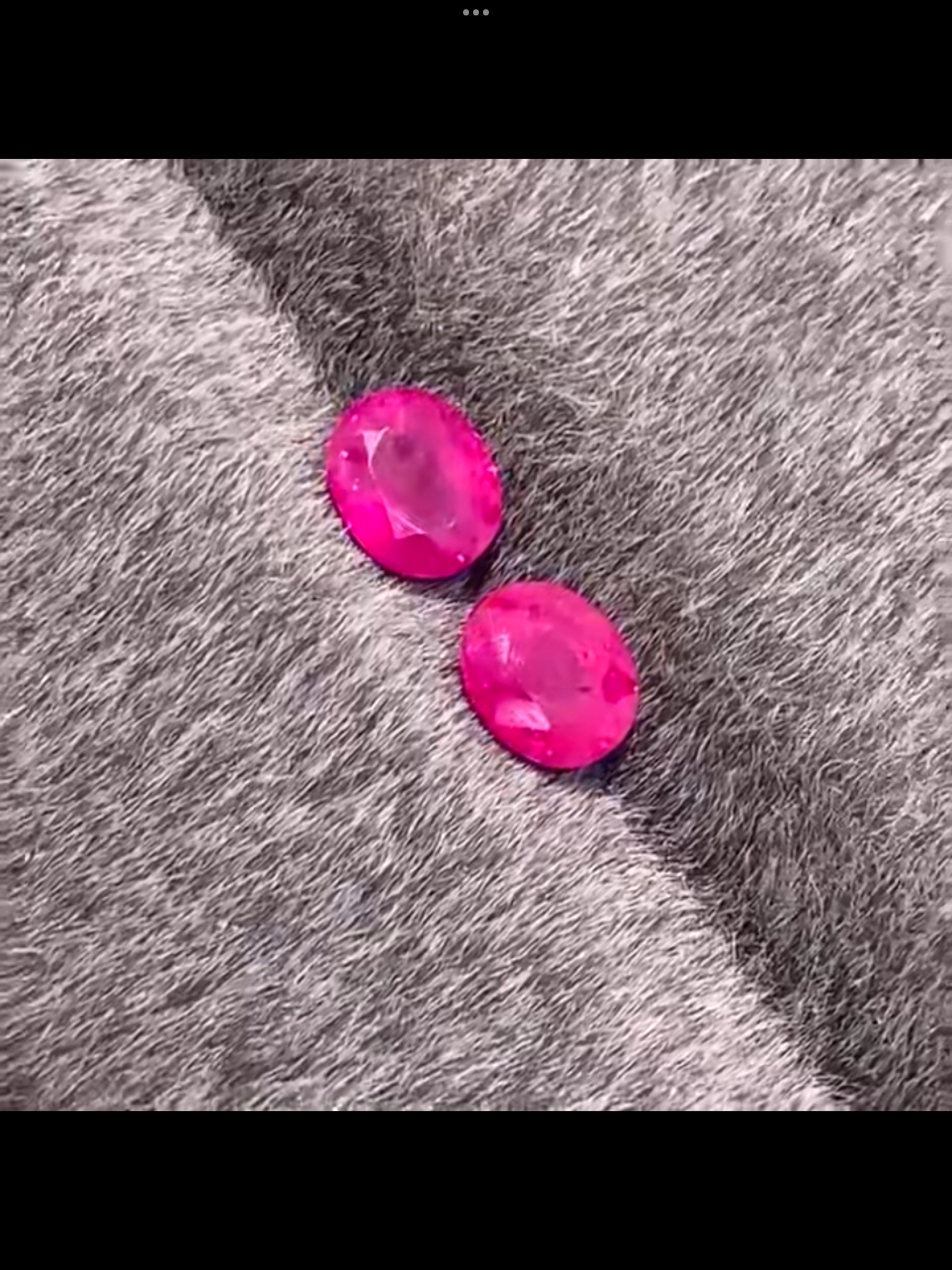 天然红宝石裸石强荧光感光泽感很强晶体干净总克重1.66克拉