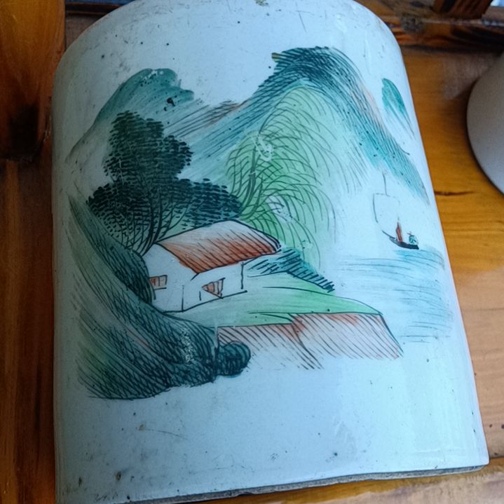 春***！瓷山水壶改笔筒全品