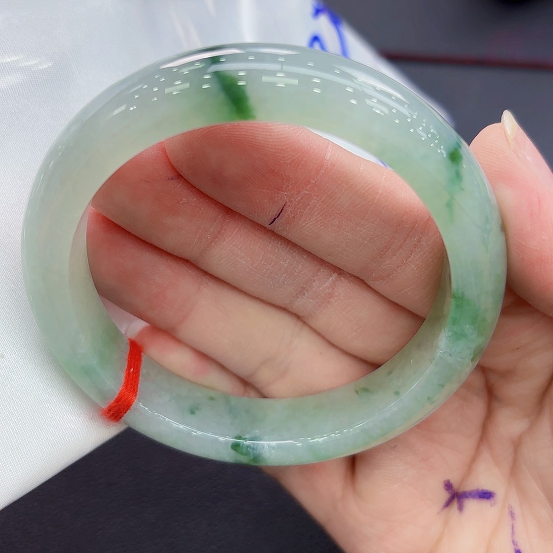 翡翠手镯未镶嵌精品•圈口57