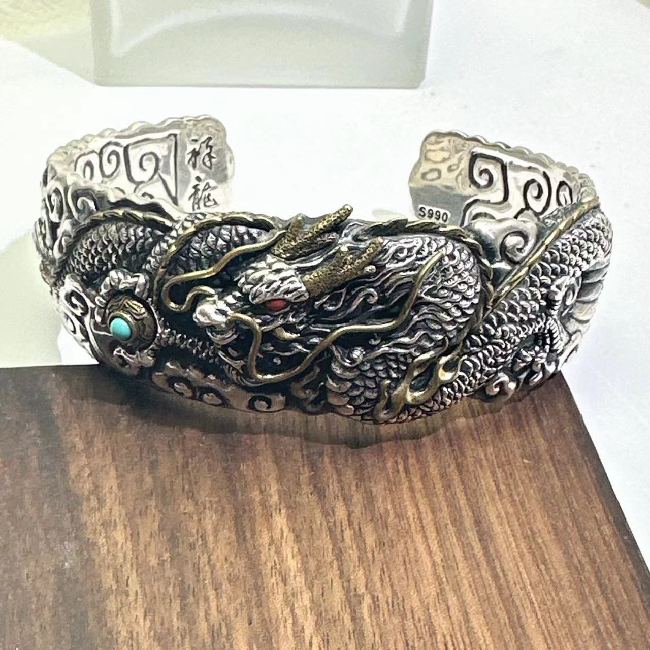 925银手镯 (老银工厂4号店) 13精品时流龙手串（多样性发