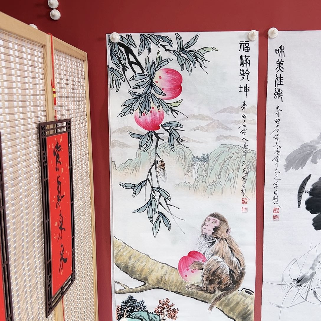 国画冯伟老师亲笔手绘国画作品慧