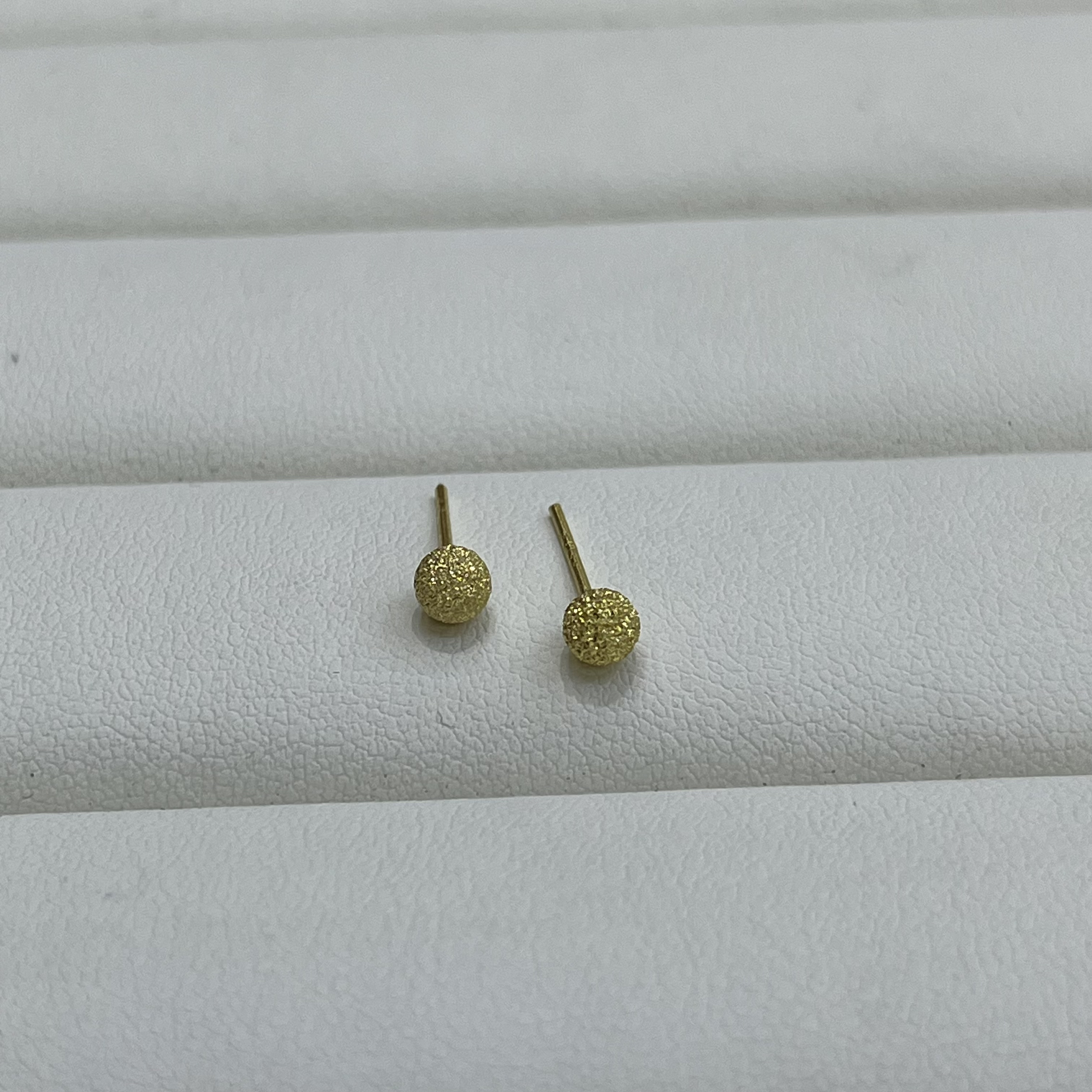 足银耳饰 5886-足银有求必应耳钉一对4mm