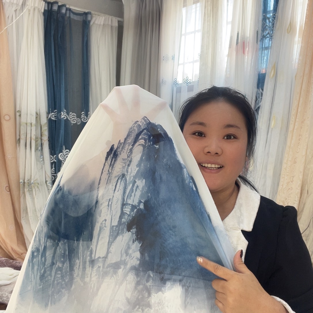 任***姐纱定制产品三米山水