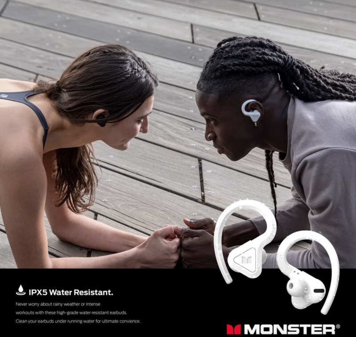 95新 MONSTER/魔声 monster dna fit真无线运动蓝牙耳机