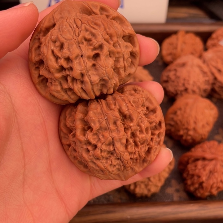 核桃麒麟纹官帽麒麟纹