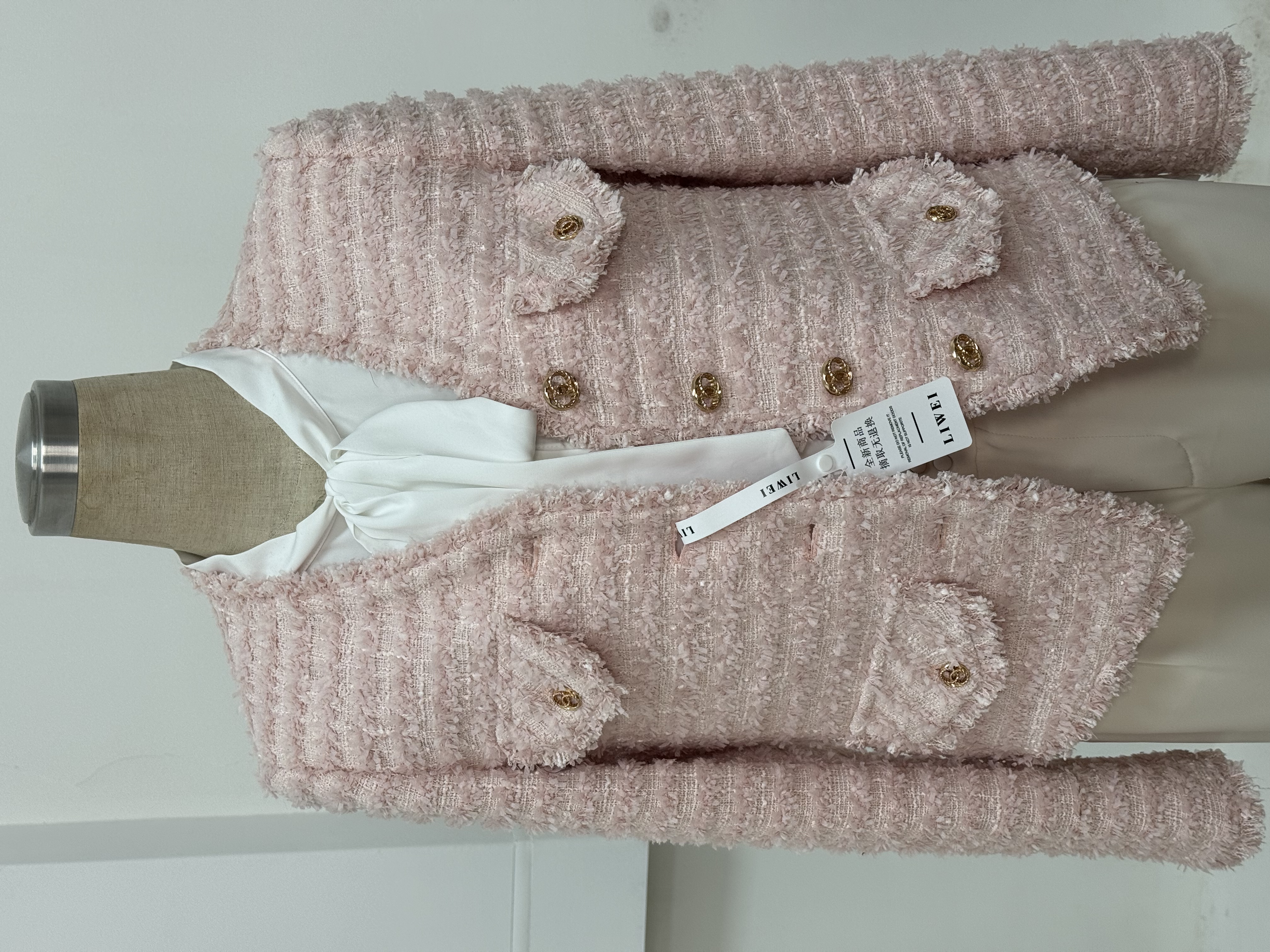 【甜心】高定系列女生小香风外套轻奢高级25028粉色