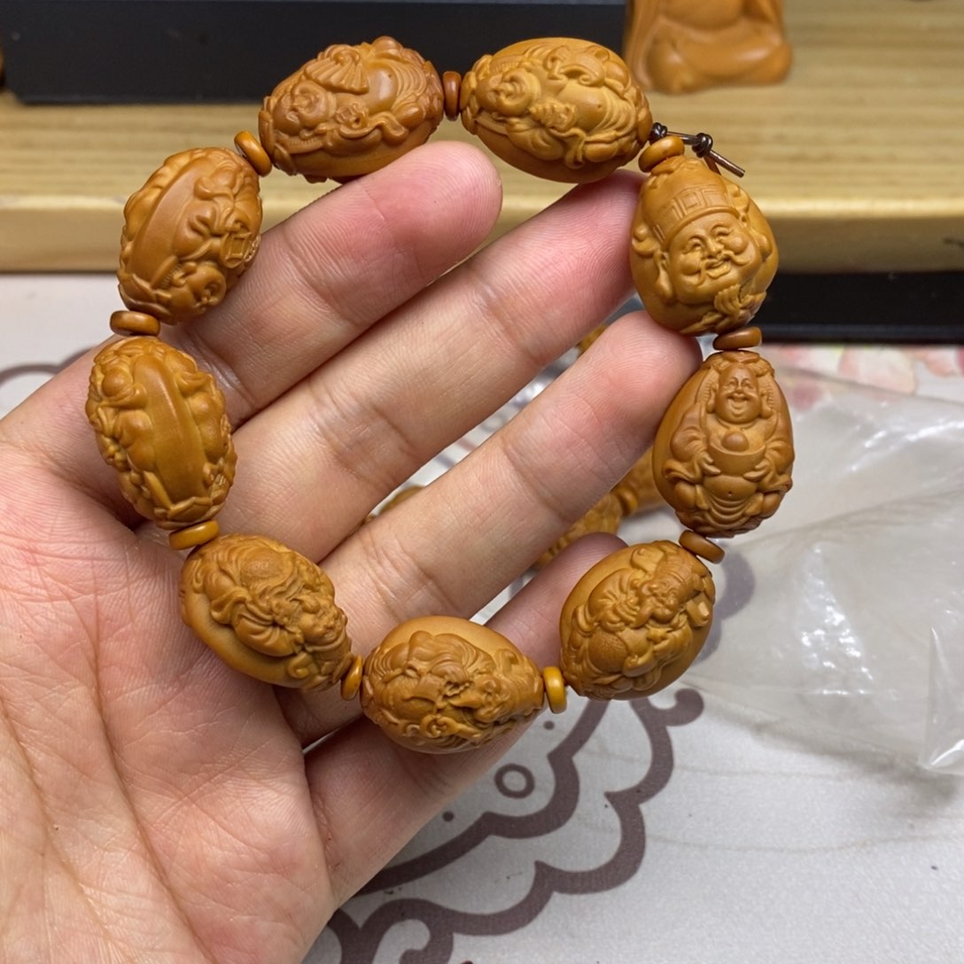 橄榄核手串/手链橄榄核雕刻工艺宇