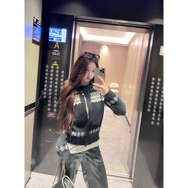 【Meng服饰】复古提花费尔岛风格百搭针织开衫