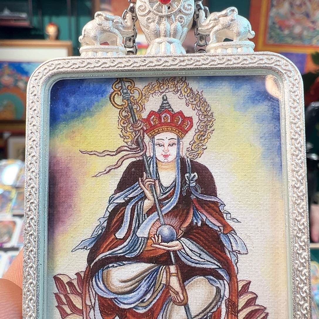 吊坠纽瓦利地藏纯手绘