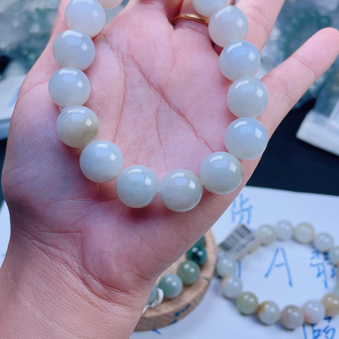 未镶嵌定制翡翠珠串