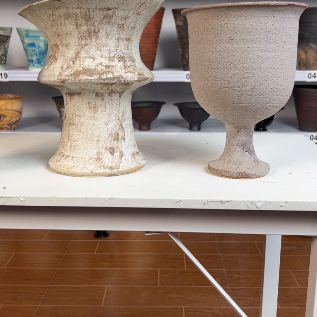 小***豆景德镇手工花盆2个