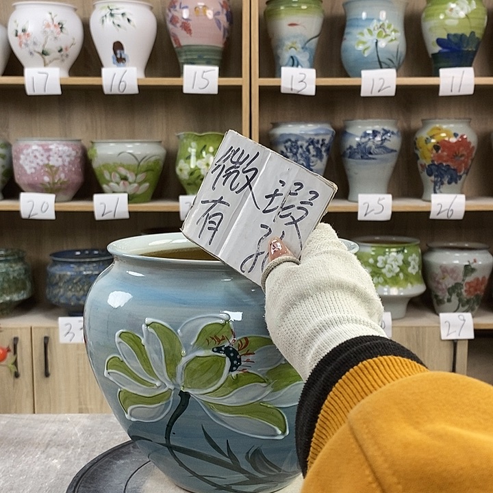 缸13xc景德镇陶瓷花盆