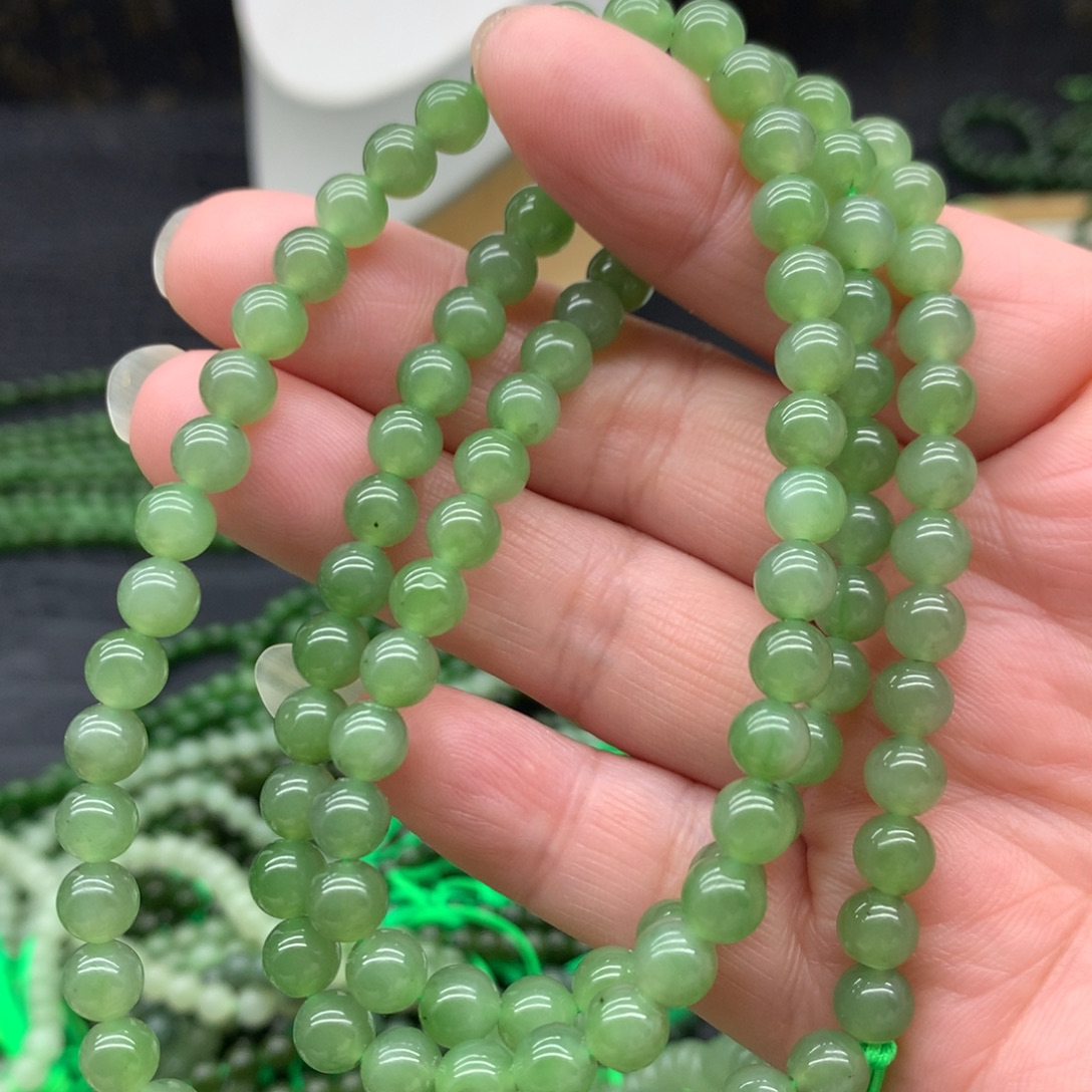 和田玉未镶嵌手链6