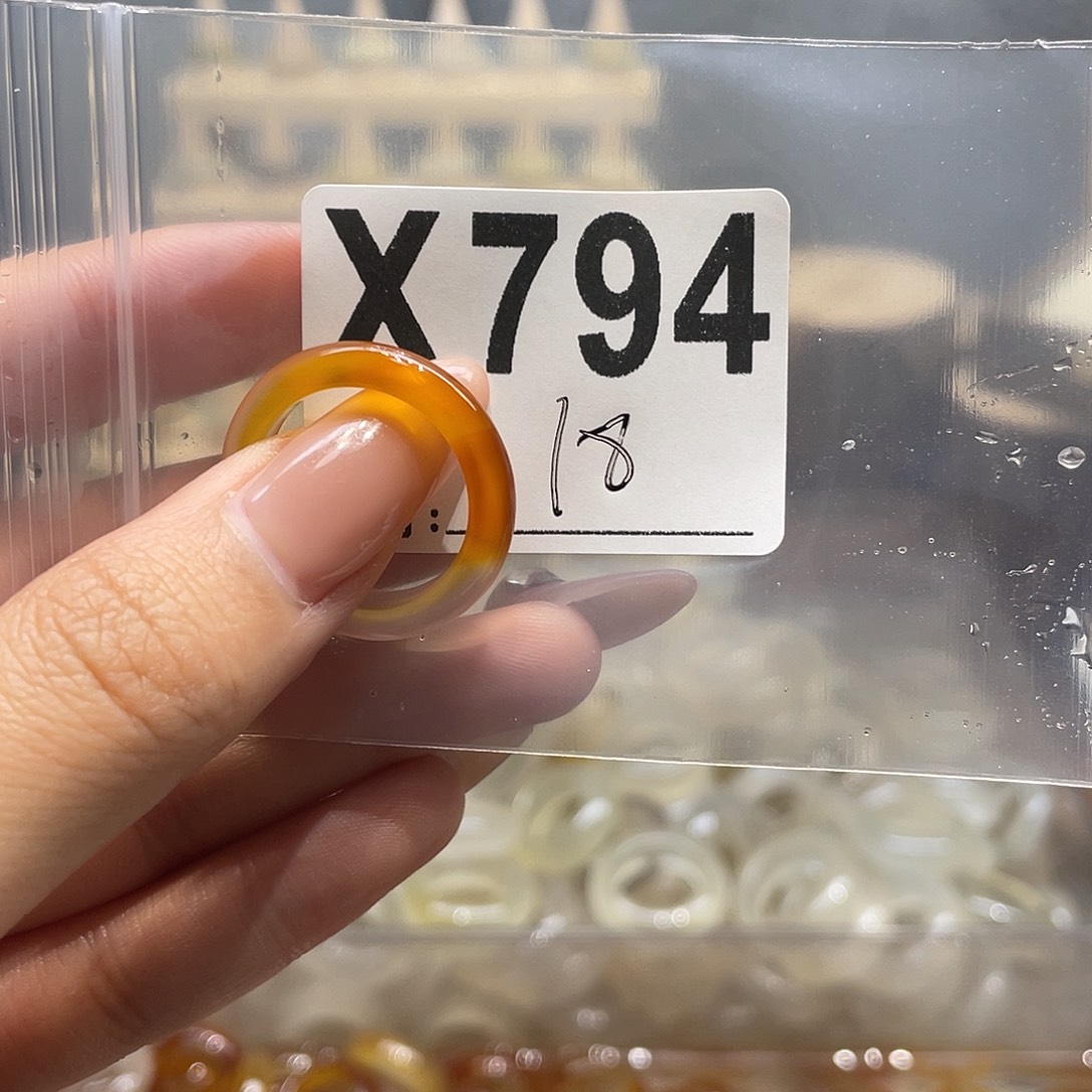 玛瑙/玉髓未镶嵌戒指794
