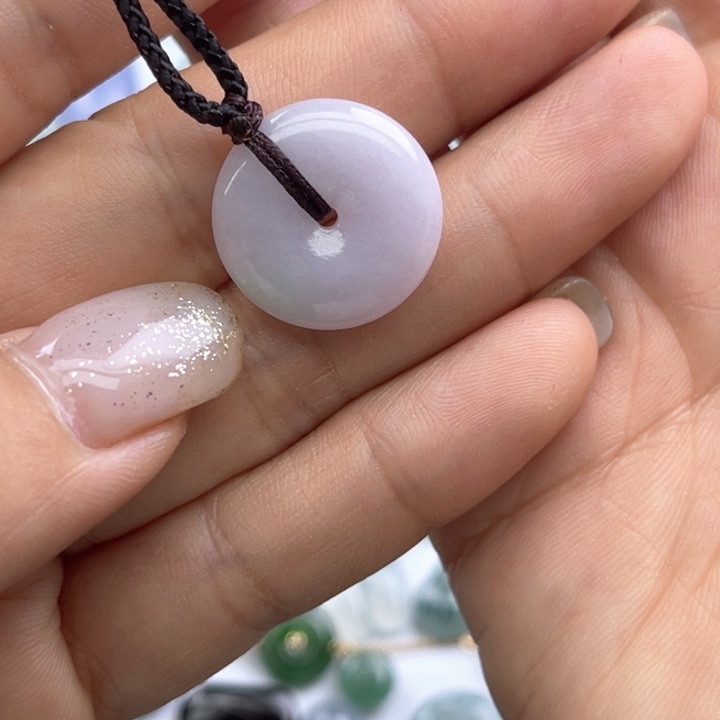 翡翠裸石天然翡翠平安扣