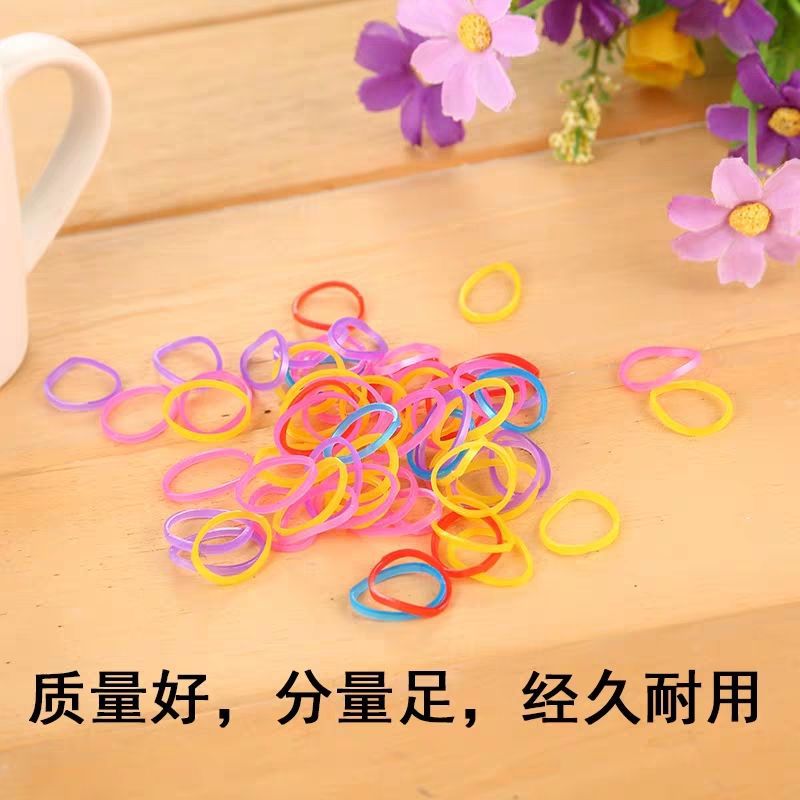 高弹力橡皮筋不伤发加厚一次性小皮筋头饰品女童发圈宝宝皮筋