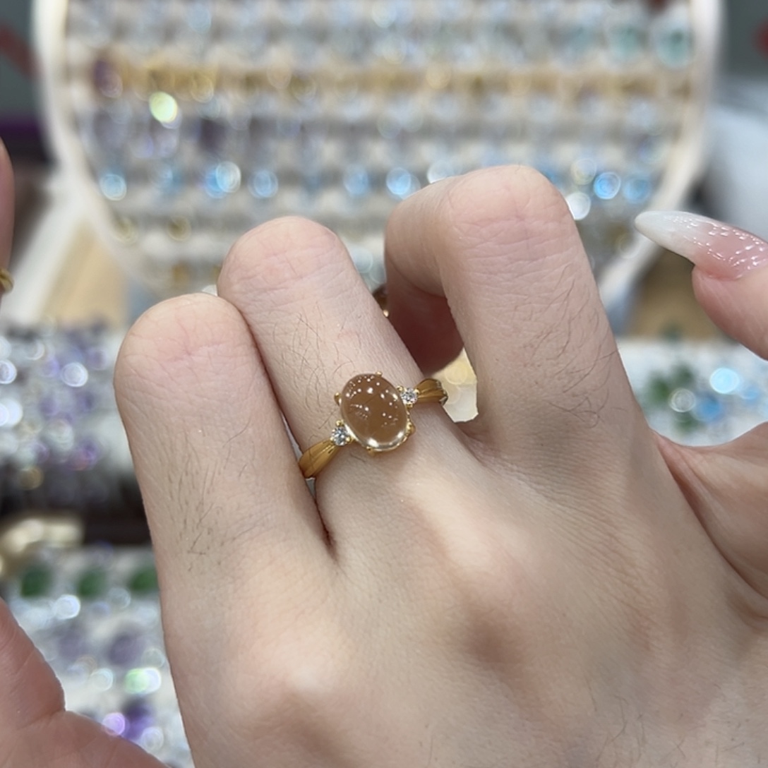 银S925镶嵌黄晶戒指