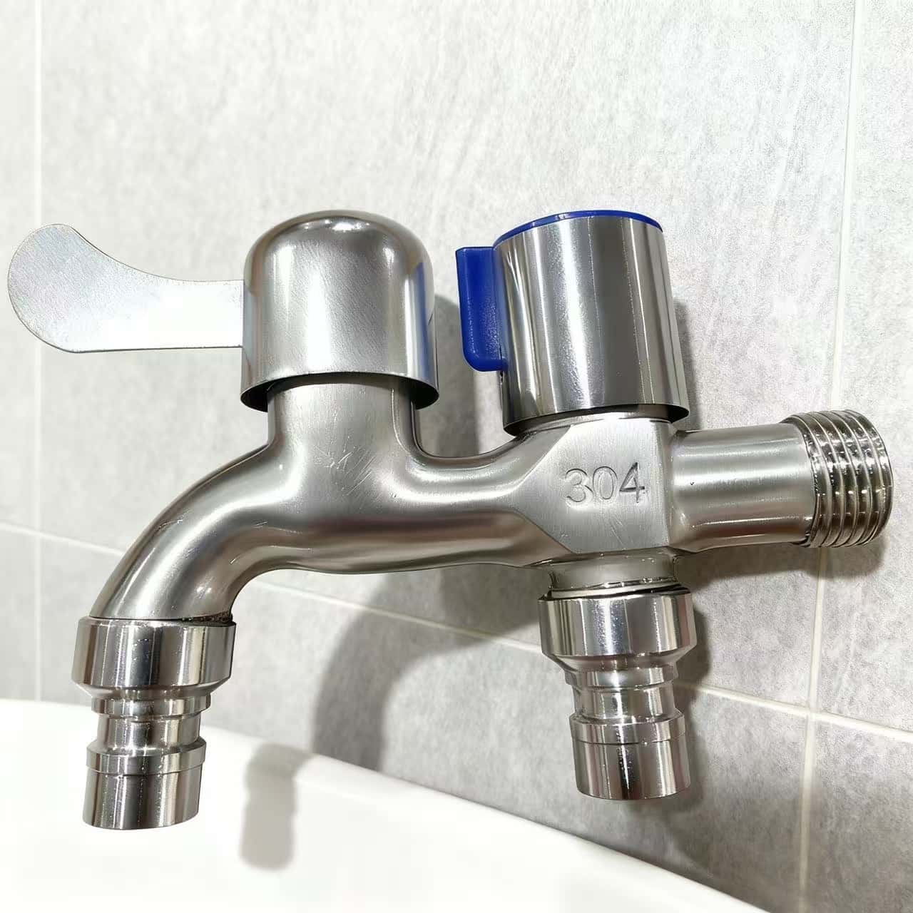 通用4分单冷一进二出家用加长拖把池洗衣机水龙头