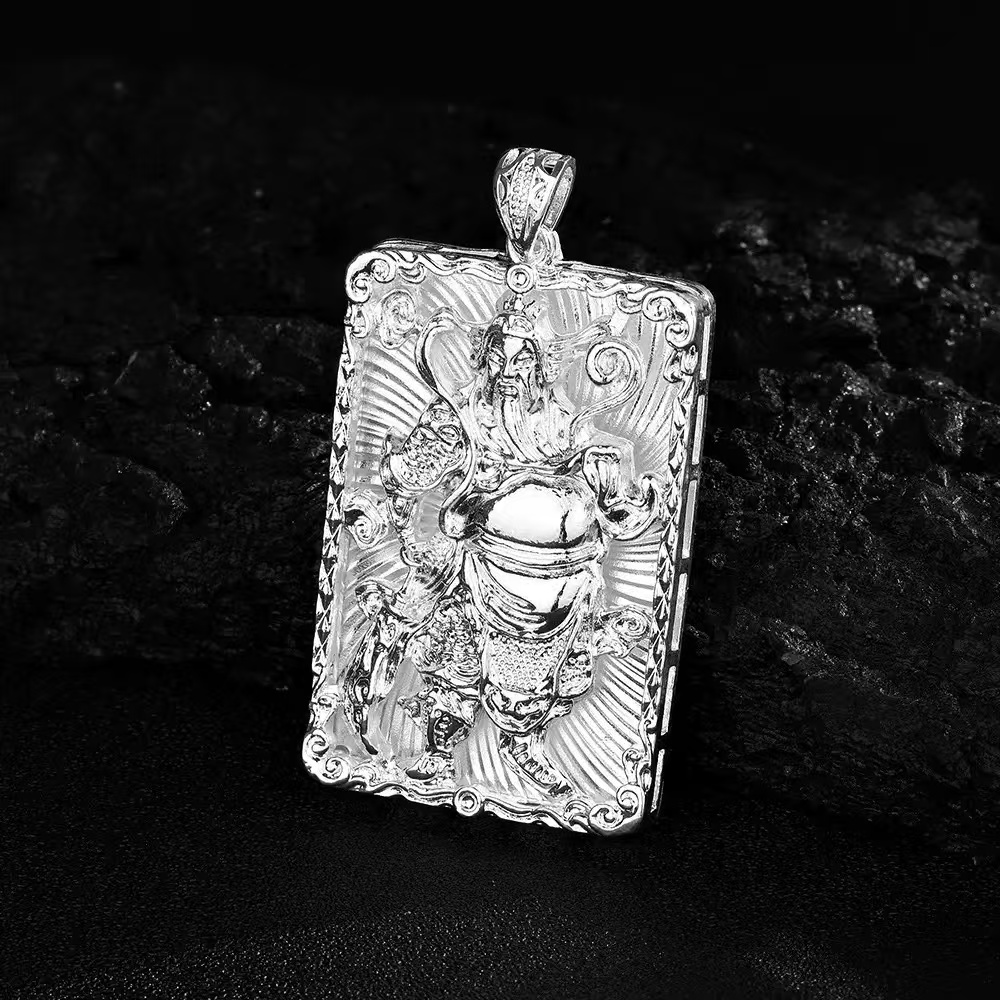 足银999 关公吊坠