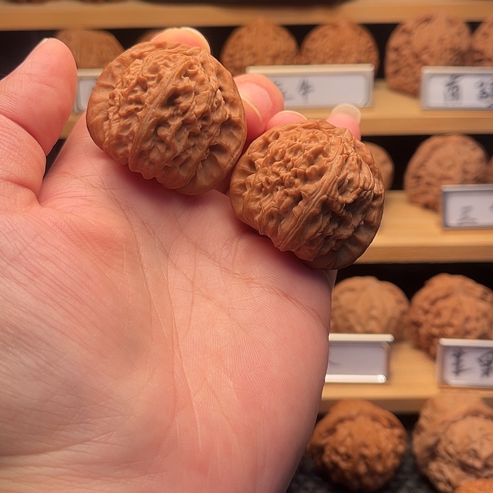 把件文玩核桃40白狮子