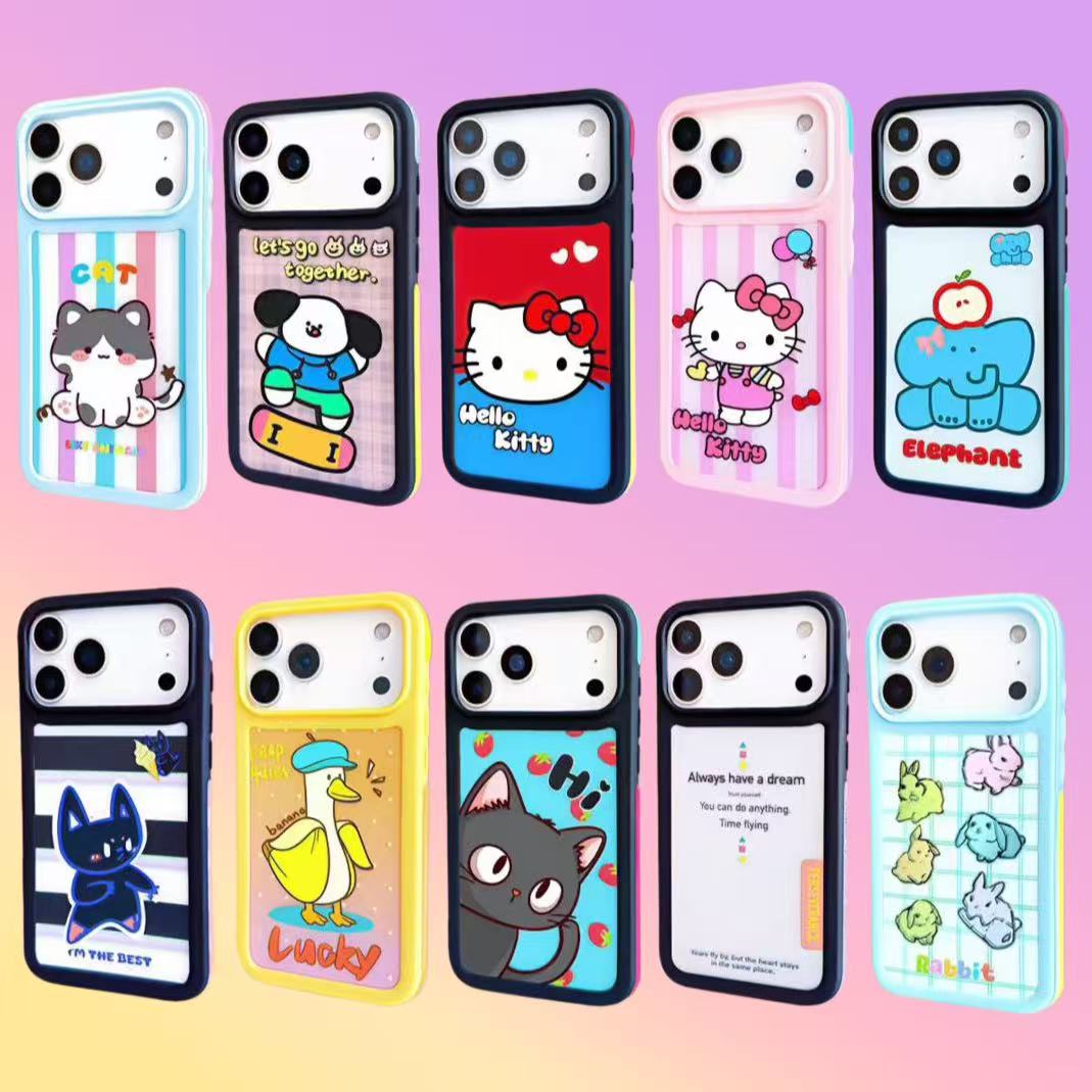 【张野专属】新款多巴胺肤感IMD卡通iphone17promax防摔苹果手机壳