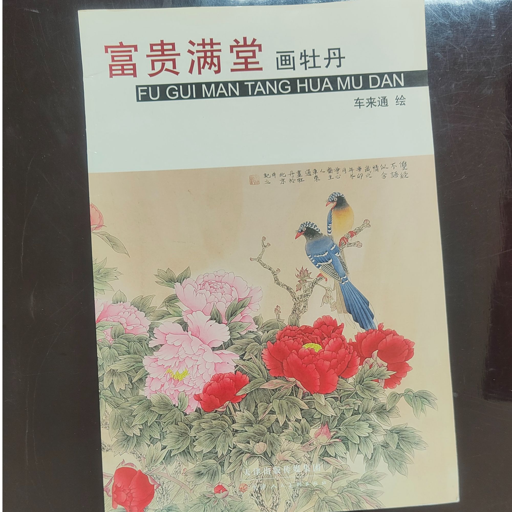 富贵满堂画牡丹 车来通绘 天津人美