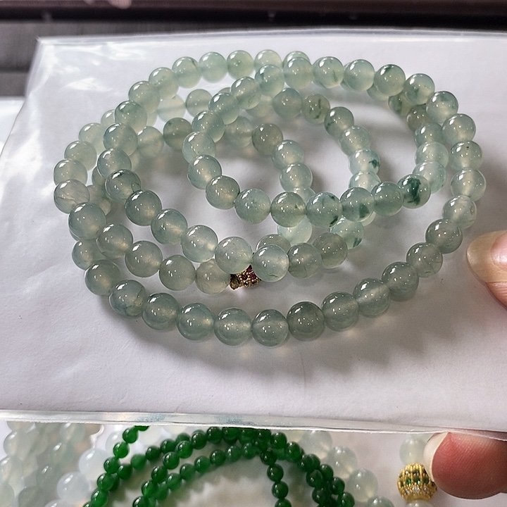 定制翡翠未镶嵌翡翠定制项链6.5