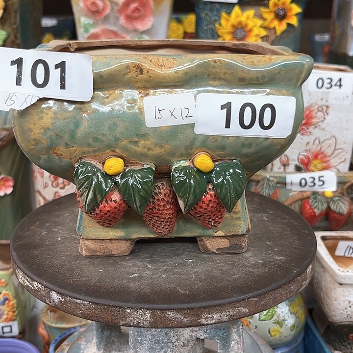 紫砂花盆粗陶材质多肉花盆