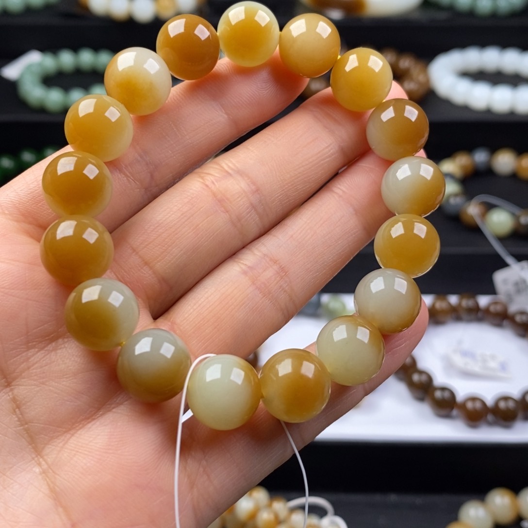 和田玉手串未镶嵌