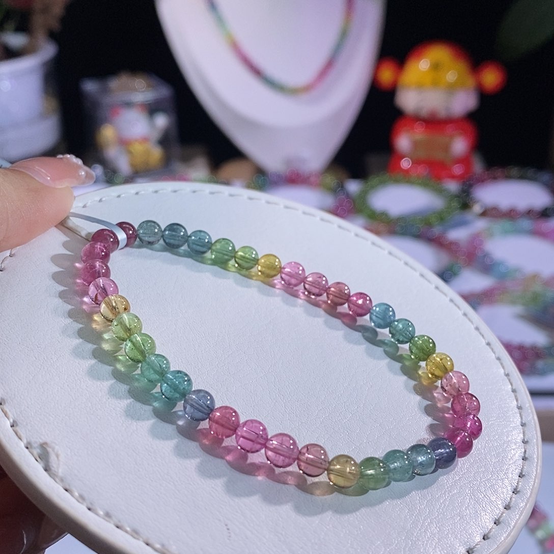 未镶嵌手链碧玺荧光