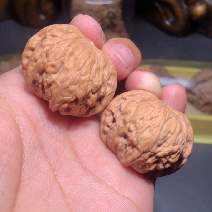 文玩核桃把件?**?35磨盘