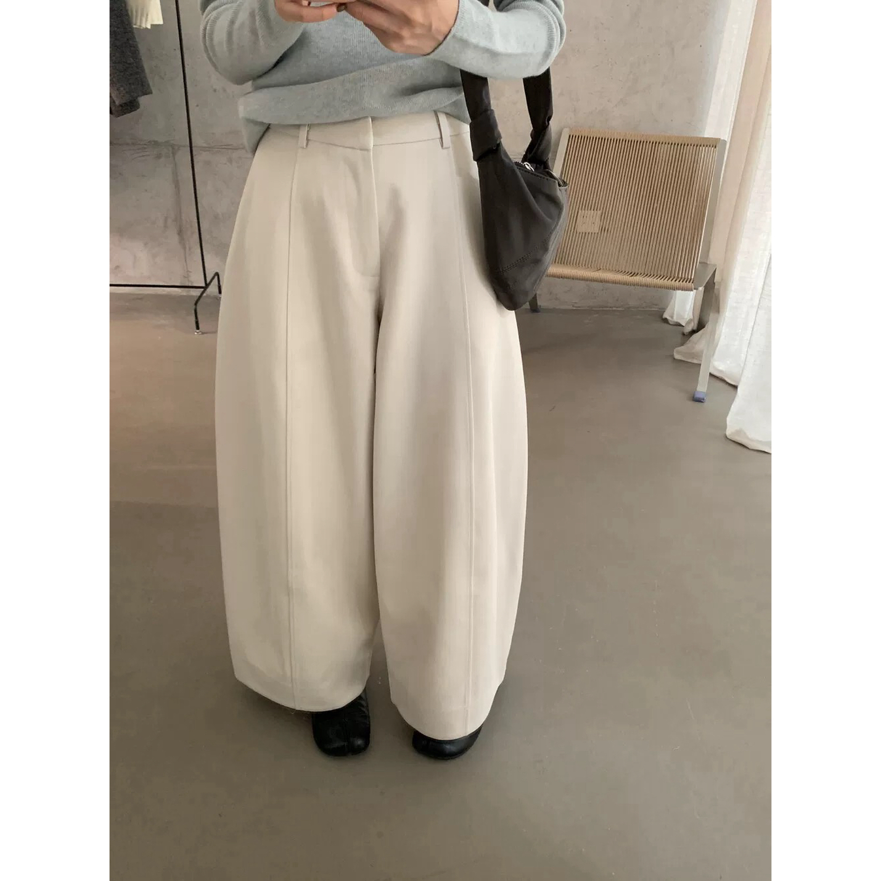 10056 M裤长90 秋冬时尚休闲阔腿裤