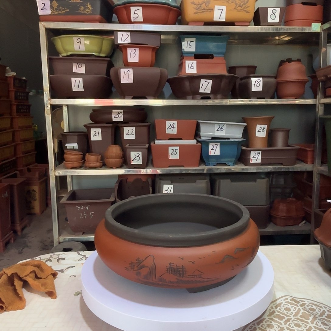 宜兴紫砂花盆花盆