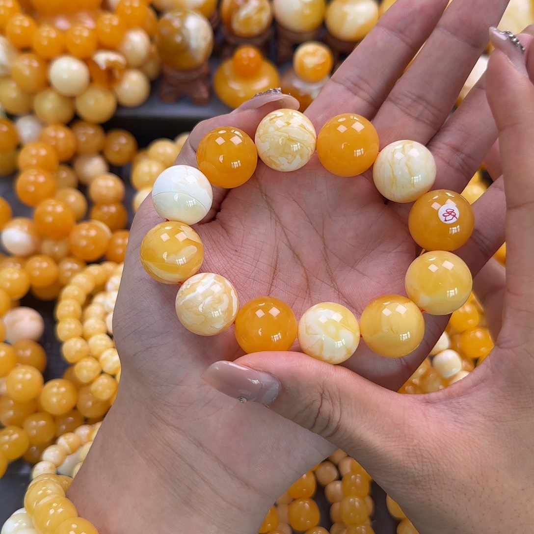 蜜蜡未镶嵌珠宝奇石19mm