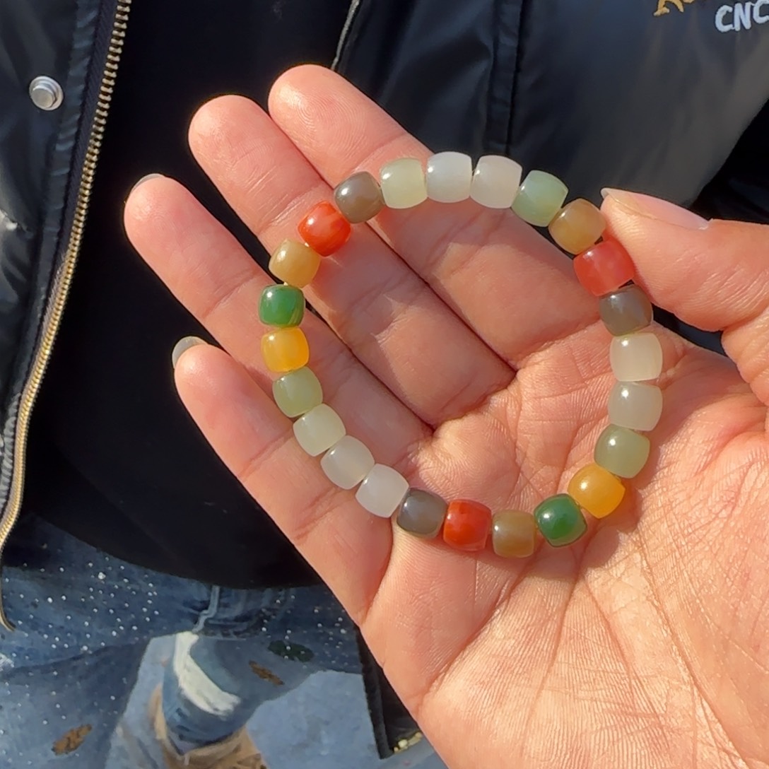 和田玉手串未镶嵌