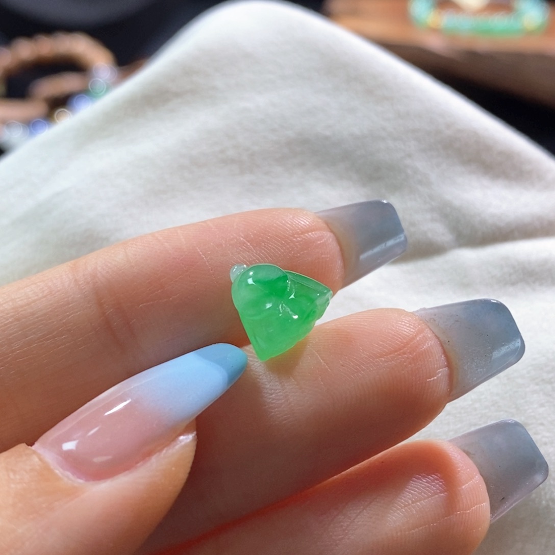 翡翠散珠翡翠冰阳绿莲蓬