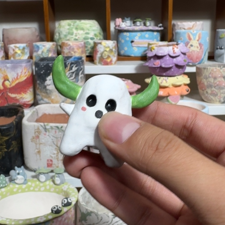 青梦多肉花盆手作摆件