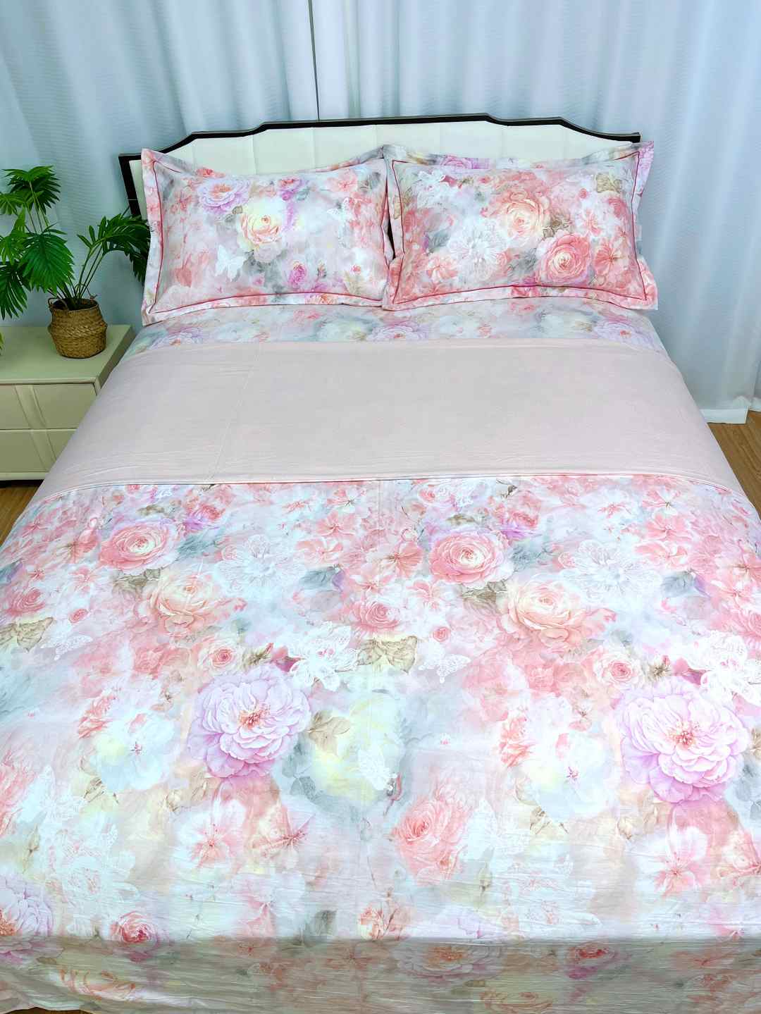 双人被套2*2.3米高端数码印花大定位细纱精梳棉【花悦】