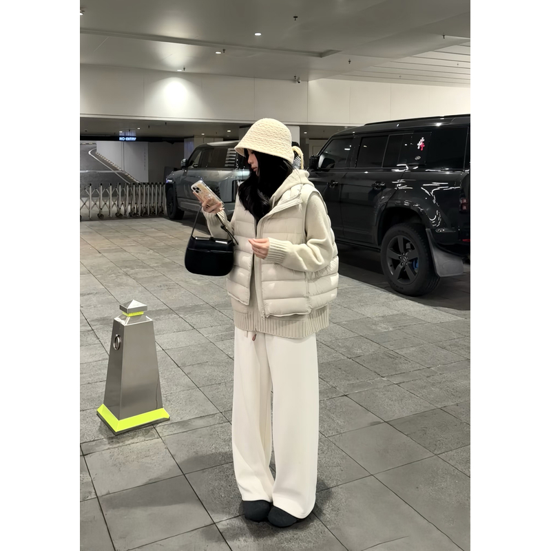 M1299时尚百搭显瘦阔腿休闲裤 三色可选 裤长103 款号GY2579