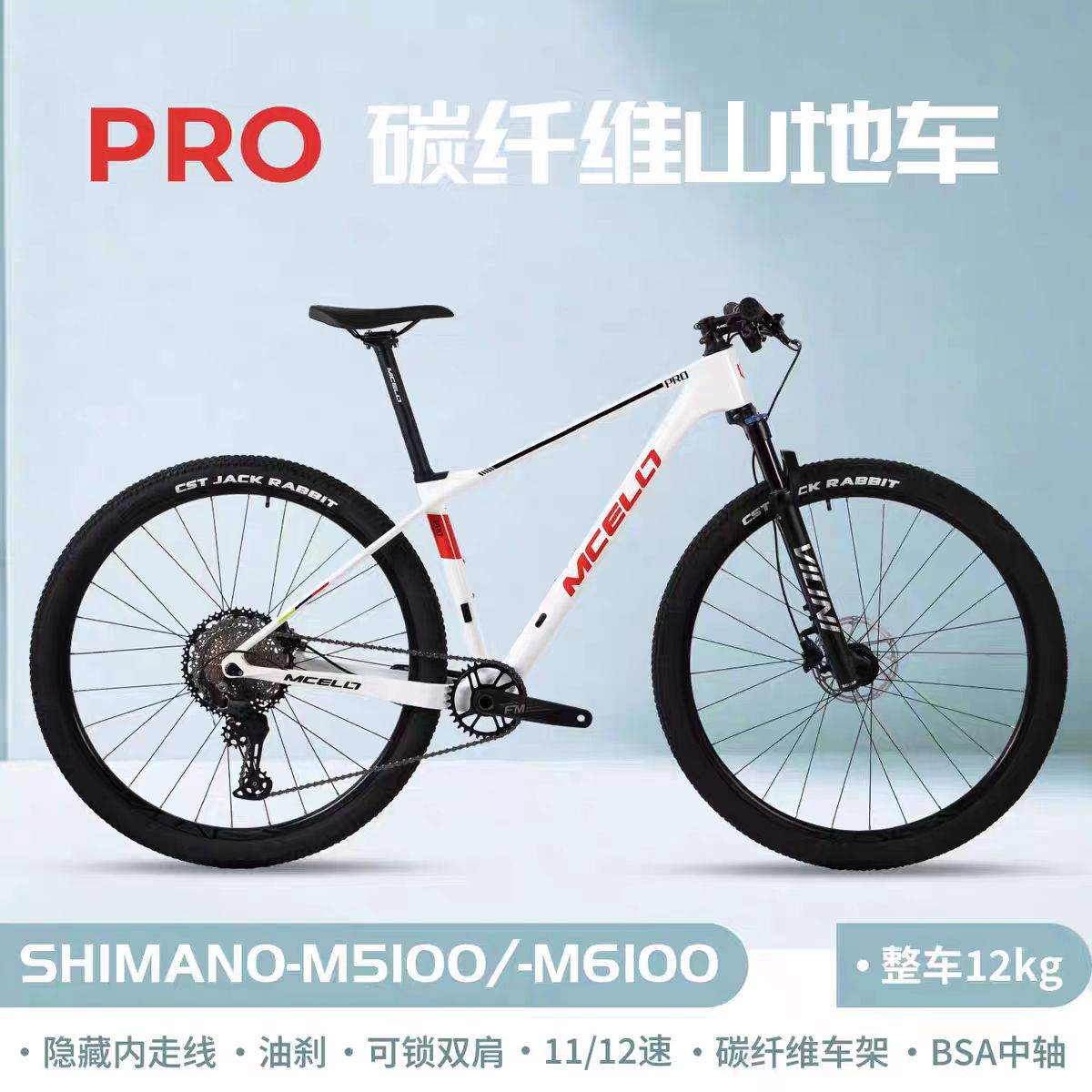 MCELO马克罗PRO竞速碳纤维山地车