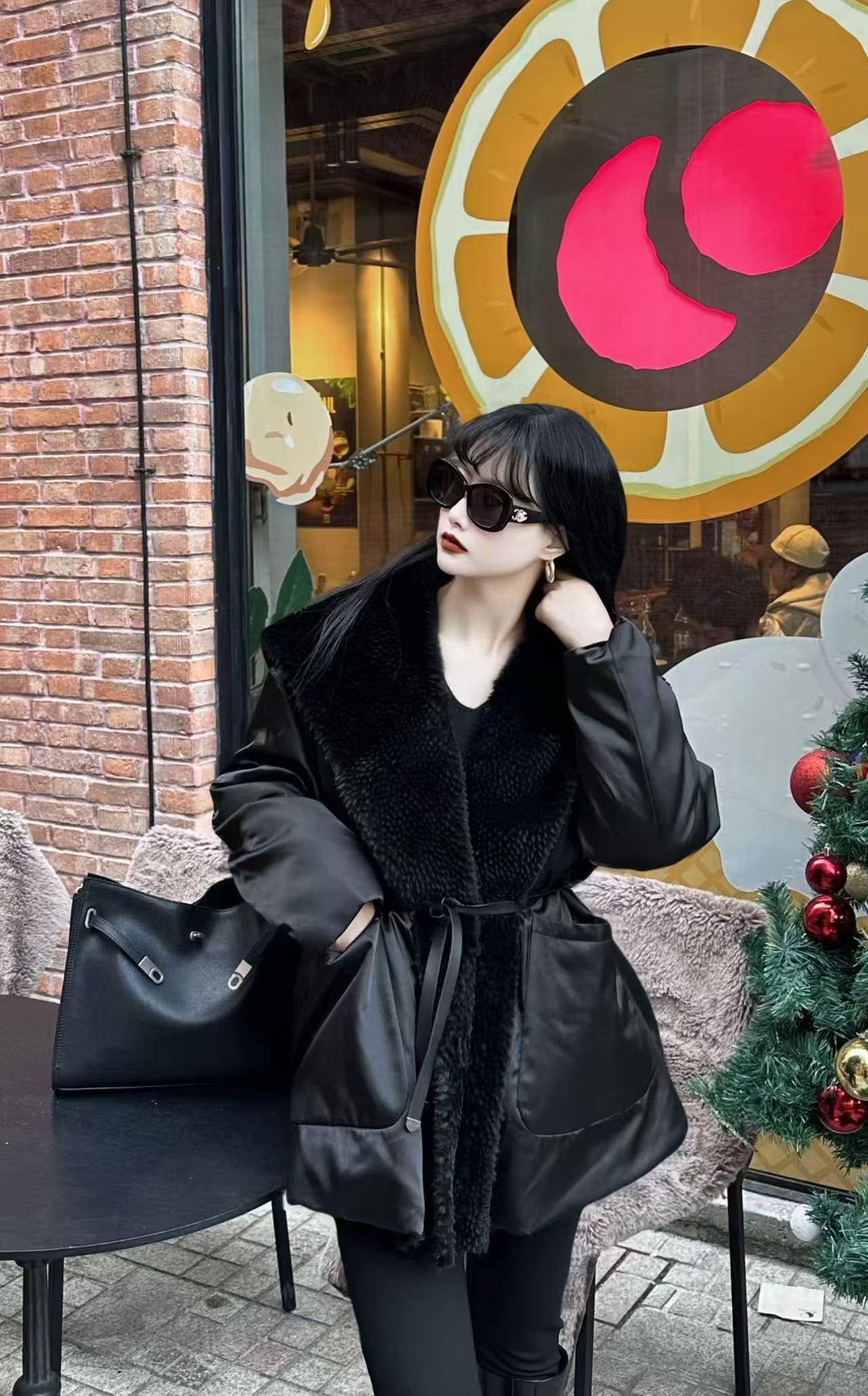 【北岛日记】轻奢保暖西班牙拉贡皮毛一体90新国标鹅绒服