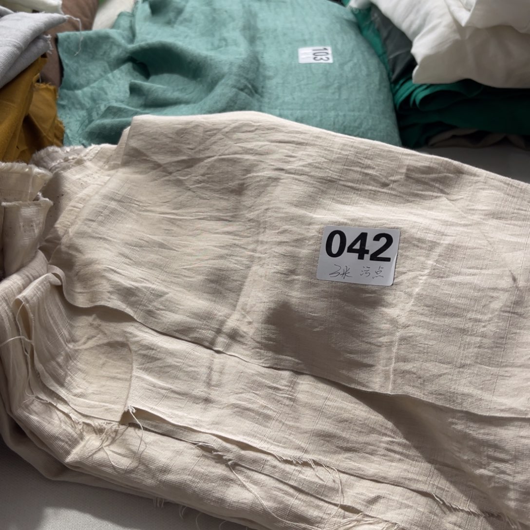 混纺042 米灰色天丝苎麻3米