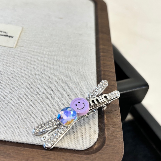 笑脸字母发夹FJ1214（一个）