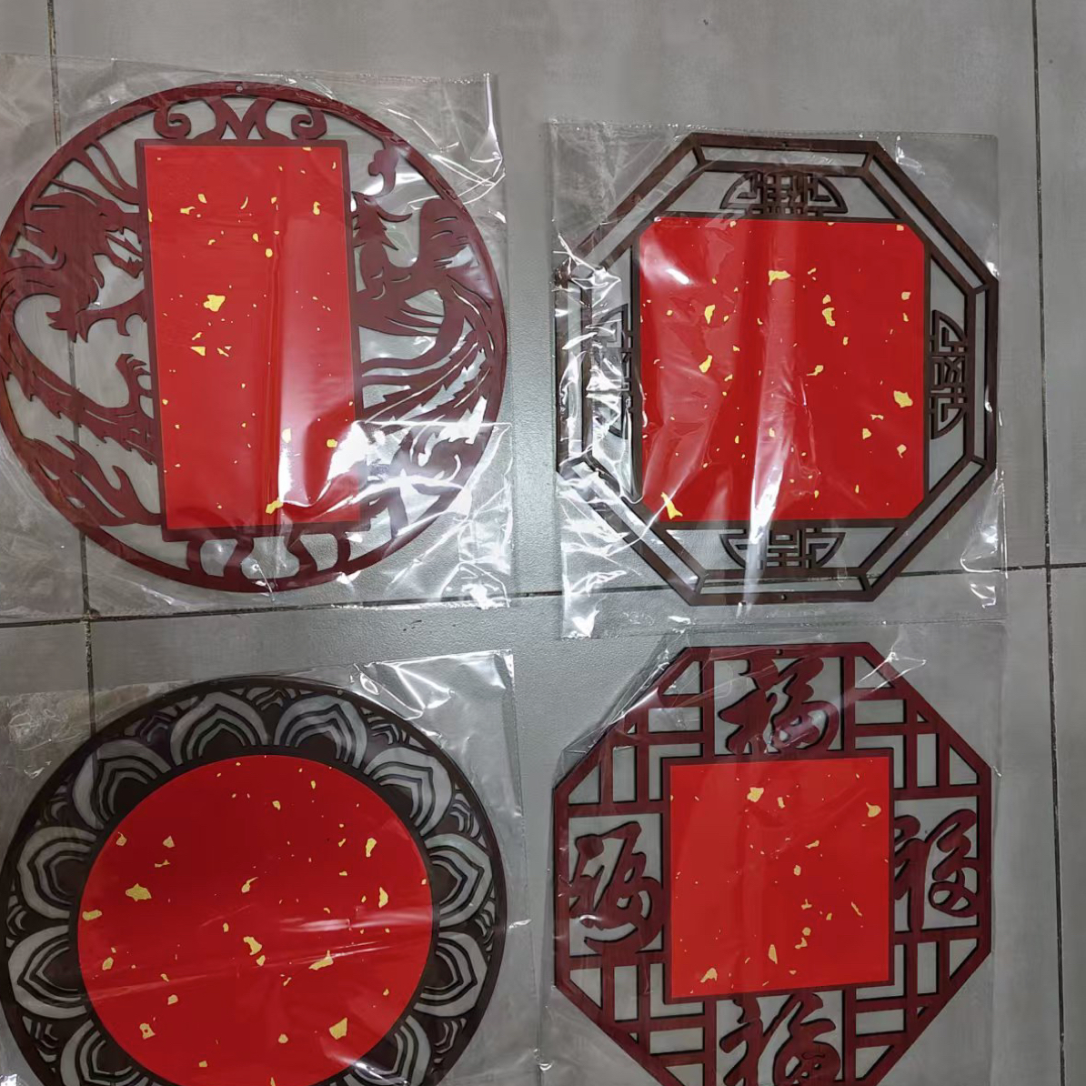 安徽木质福子挂历易书易画（发7个）随机