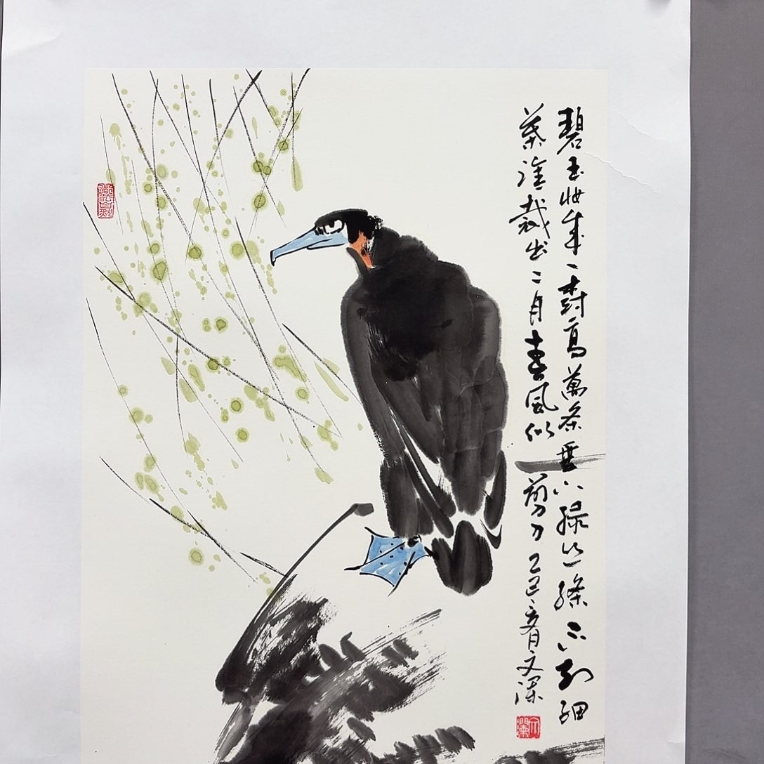 国画亲笔手绘放心去藏