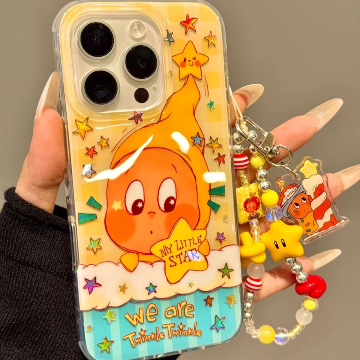 云朵星星适用苹果iphone小米15promax防摔vivo华为oppo手机壳女