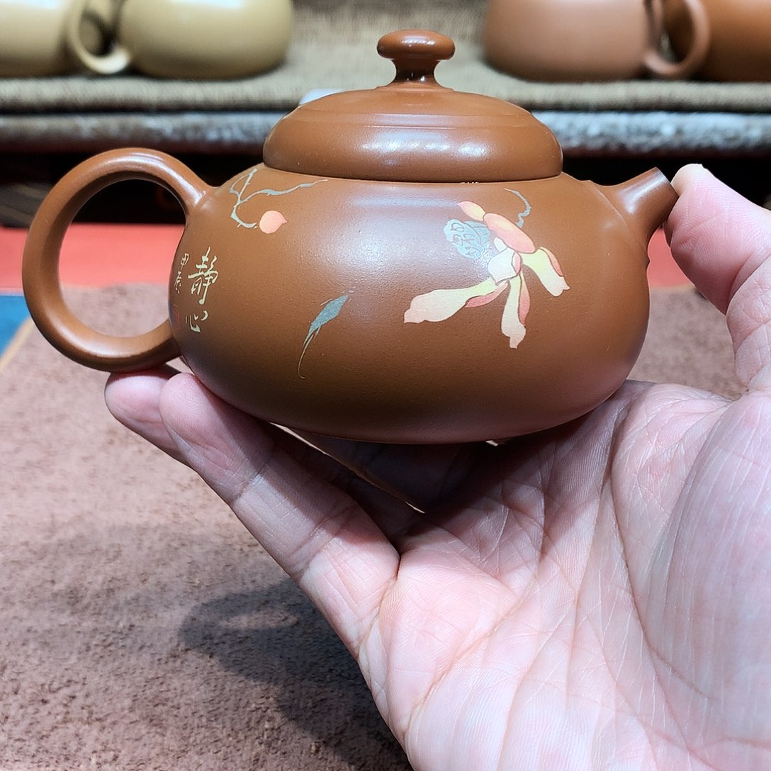 泥塑森*放漏复烧尽心壶刻填瑕疵