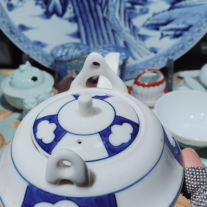 瓷片七*鹰新年快乐万事如意